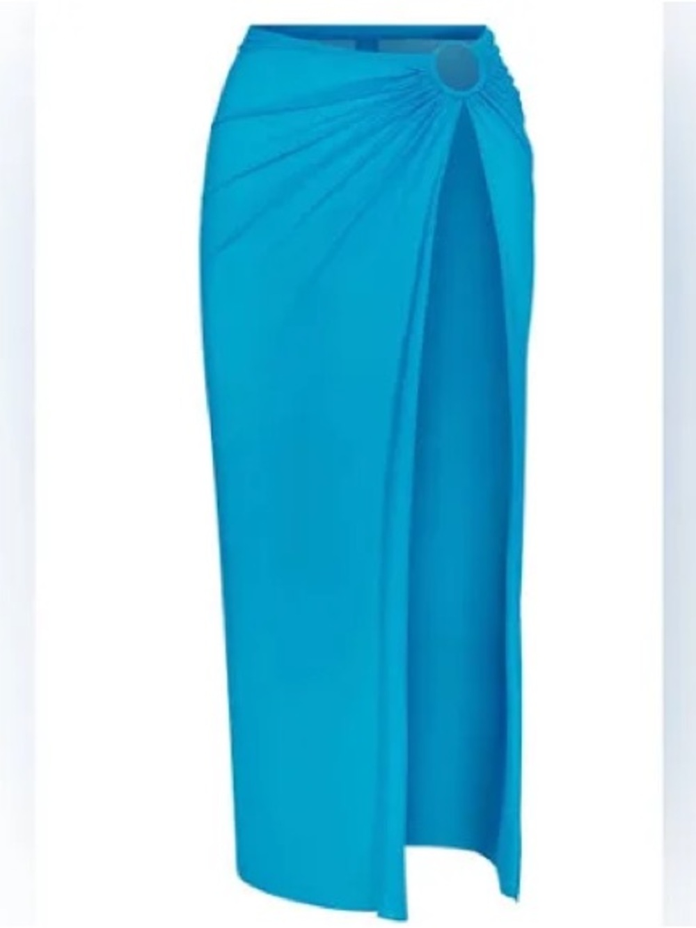 SKIMS Swim Mesh Coverup Sarong Long Skirt NWT Turquoise